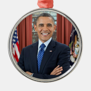 Portret van het Oval Office, Obama Barack, preside Metalen Ornament