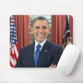 Portret van het Oval Office, Obama Barack, preside Muismat (Met muis)