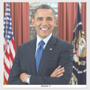 Portret van het Oval Office, Obama Barack, preside Sticker