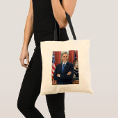 Portret van het Oval Office, Obama Barack, preside Tote Bag (Voorkant (product))