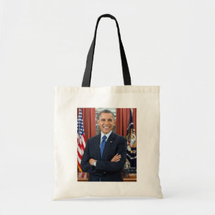 Portret van het Oval Office, Obama Barack, preside Tote Bag