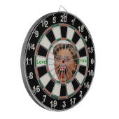 Portret van het politieke dartbord van Hillary Cli (Voorkant Links)