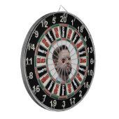 Portret van het politieke dartbord van JD Vance (Voorkant Links)