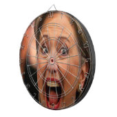 Portret van het politieke stuurhuis van Hillary Cl Dartbord (Voorkant Rechts)