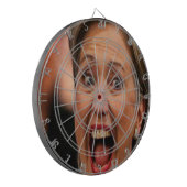 Portret van het politieke stuurhuis van Hillary Cl Dartbord (Voorkant Links)