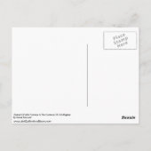Portret van het poolgebied briefkaart (Achterkant)