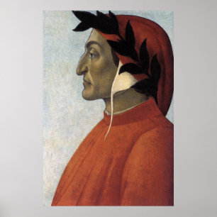 Portret van het Poster Dante