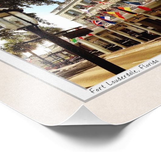 Portret van het Riverside Hotel Foto Afdruk (Hoek)