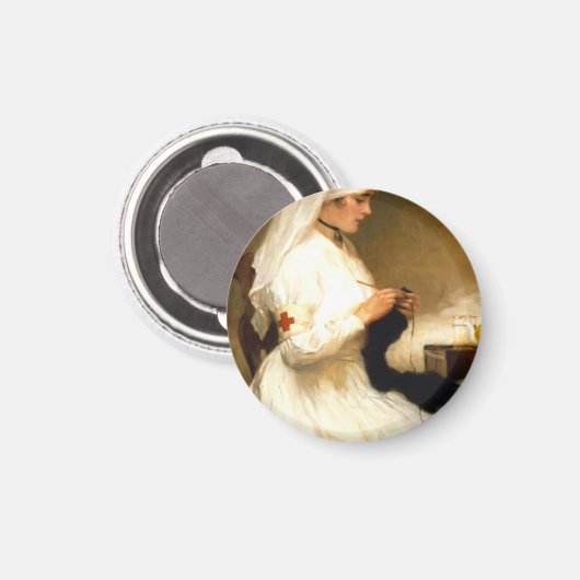 Portret van het Rode Kruis van de Zuster - Gabriel Magneet (Voorkant / Achterkant)