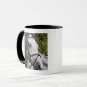 portret van het witte paard 2 mok (Voorkant links)