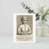 Portret van Hieronymus Bosch (c.1450-1516) bord 3 Briefkaart (Staand voorkant)