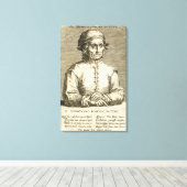 Portret van Hieronymus Bosch (c.1450-1516) bord 3 Canvas Afdruk (Insitu (Houten vloer))