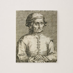 Portret van Hieronymus Bosch (c.1450-1516) bord 3 Legpuzzel