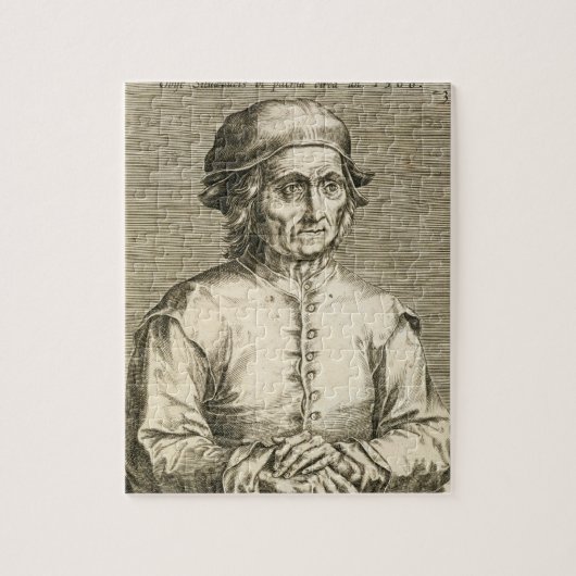 Portret van Hieronymus Bosch (c.1450-1516) bord 3 Legpuzzel (Verticaal)