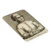 Portret van Hieronymus Bosch (c.1450-1516) bord 3 Magneet (Rechterzijde)