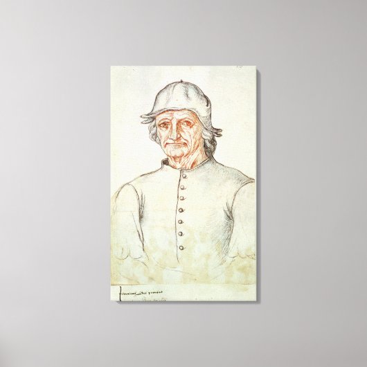 Portret van Hieronymus Bosch Canvas Afdruk (Voorkant)