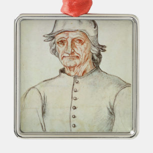 Portret van Hieronymus Bosch Metalen Ornament