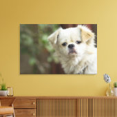 Portret van Hond 5 Canvas Afdruk (Insitu (Woonkamer))
