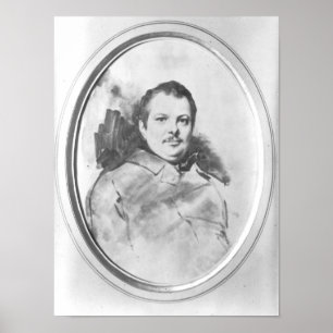 Portret van Honore de Balzac c.1820 Poster