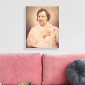 Portret van Honore de Balzac Canvas Afdruk (Insitu (Woonkamer))