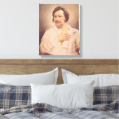 Portret van Honore de Balzac Canvas Afdruk (Insitu (Slaapkamer))