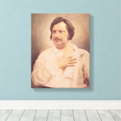 Portret van Honore de Balzac Canvas Afdruk (Insitu (Houten vloer))