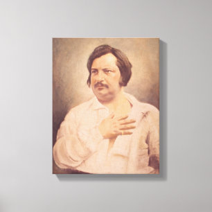 Portret van Honore de Balzac Canvas Afdruk