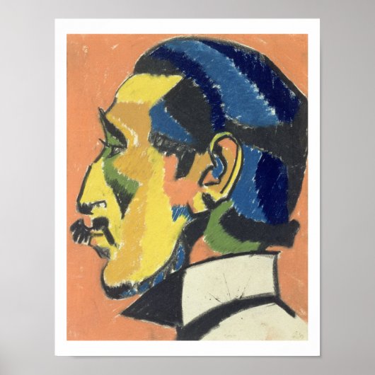 Portret van Horace Brodsky (1885-1969) (pastel op Poster (Voorkant)