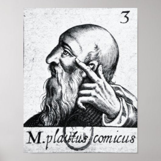 Portret van Horace portret van Scipio Poster (Voorkant)