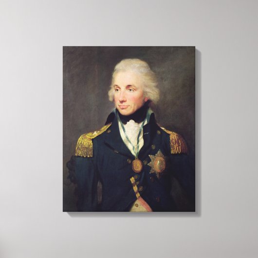 Portret van Horatio Nelson, Viscount Nelson Canvas Afdruk (Voorkant)
