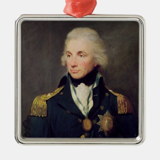 Portret van Horatio Nelson, Viscount Nelson Metalen Ornament (Voorkant)