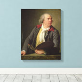 Portret van Hubert Robert 1788 Canvas Afdruk (Insitu (Houten vloer))