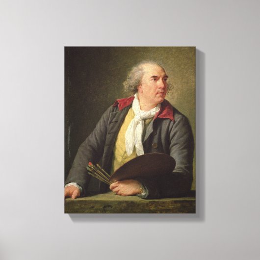 Portret van Hubert Robert 1788 Canvas Afdruk (Voorkant)