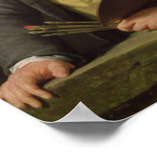 Portret van Hubert Robert 1788 Poster (Hoek)