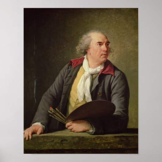 Portret van Hubert Robert 1788 Poster (Voorkant)