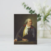 Portret van Hubert Robert door Elisabeth Le Brun P Briefkaart (Staand voorkant)
