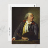 Portret van Hubert Robert door Elisabeth Le Brun P Briefkaart (Voorkant / Achterkant)