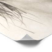 Portret van huilend meisje - Tekening in potlood Poster (Hoek)