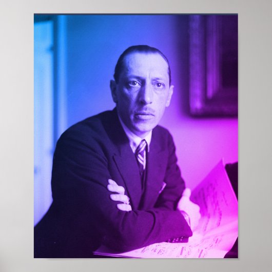 Portret van Igor Stravinsky Poster (Voorkant)