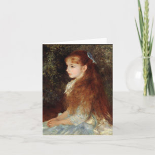 Portret van Irene - Renoir Impressionist Painting Kaart