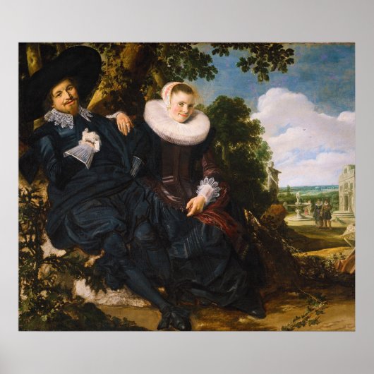 Portret van Isaac Massa en Beatrix van der Laen Poster (Voorkant)