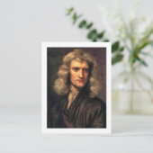 Portret van Isaac Newton (1642-1727) Briefkaart (Staand voorkant)
