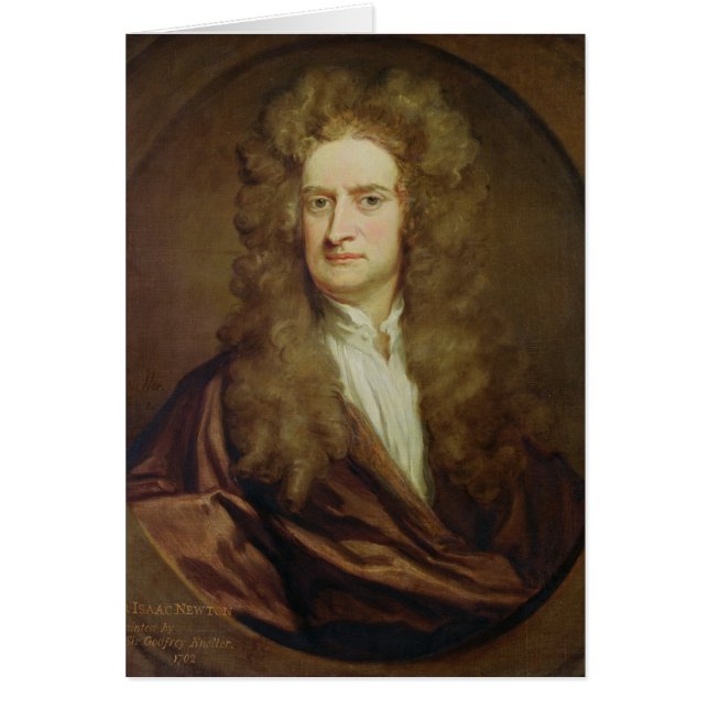 Portret van Isaac Newton 1702 (Voorkant)