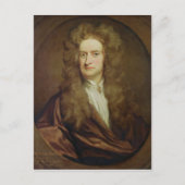 Portret van Isaac Newton 1702 Briefkaart (Voorkant)