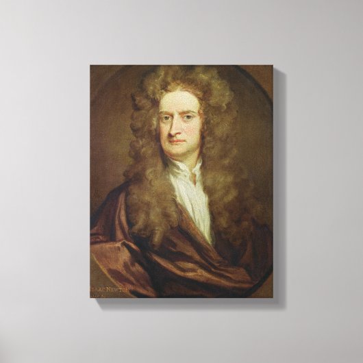 Portret van Isaac Newton 1702 Canvas Afdruk (Voorkant)