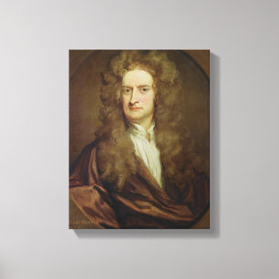 Portret van Isaac Newton 1702 Canvas Afdruk