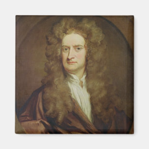 Portret van Isaac Newton 1702 Magneet