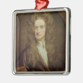 Portret van Isaac Newton 1702 Metalen Ornament (Links)