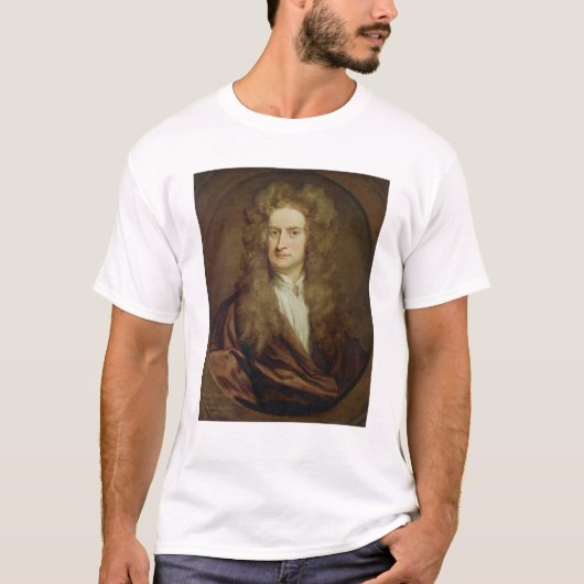Portret van Isaac Newton 1702 T-shirt (Voorkant)