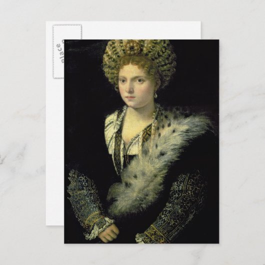 Portret van Isabella d'Este Briefkaart (Voorkant / Achterkant)